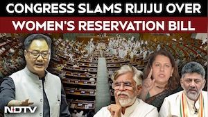 'They Have No Intention': Congress Slams Kiren Rijiju Over Delay In Women Reservation Bill