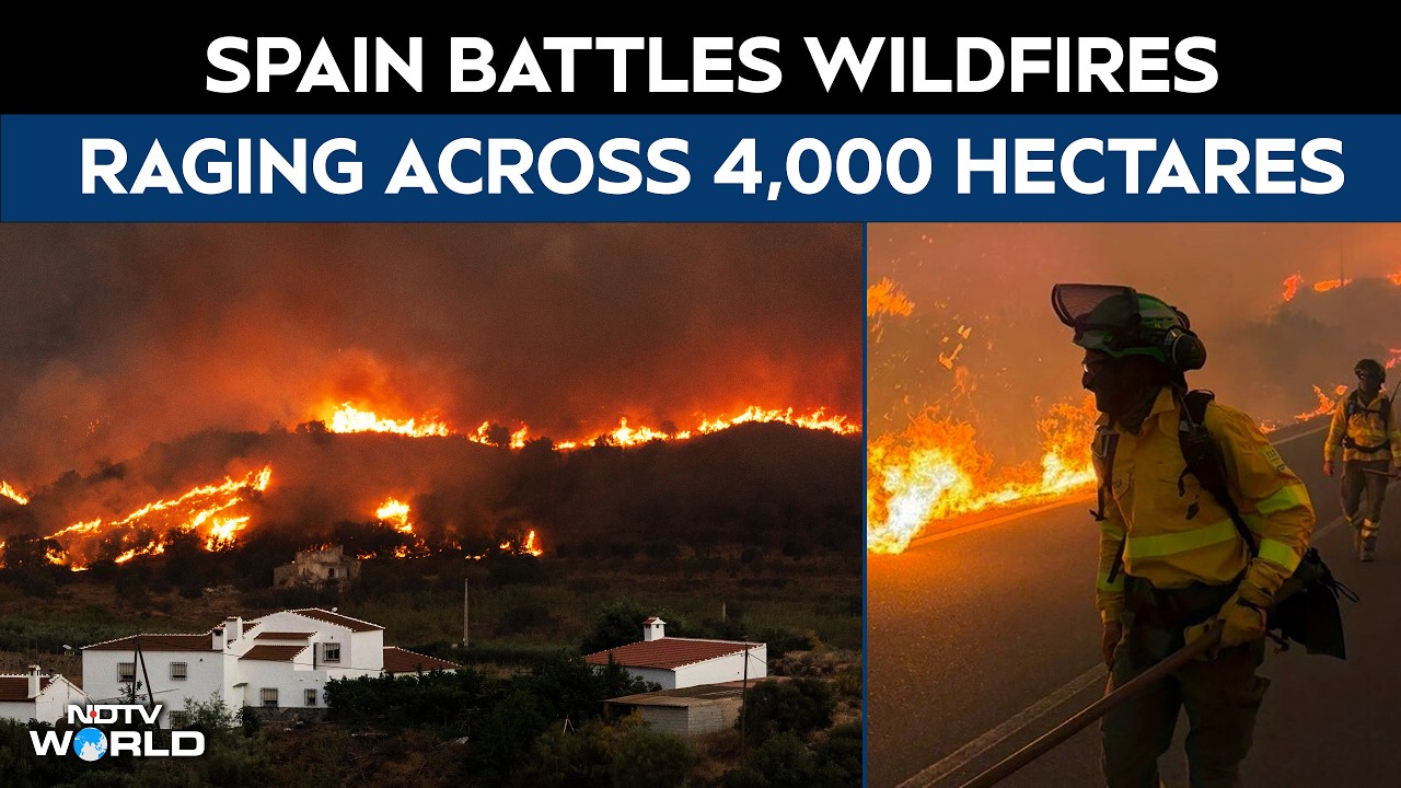 Spain Battles Massive Wildfires As 275 Firefighters Tackle 4,000-Hectare Blaze