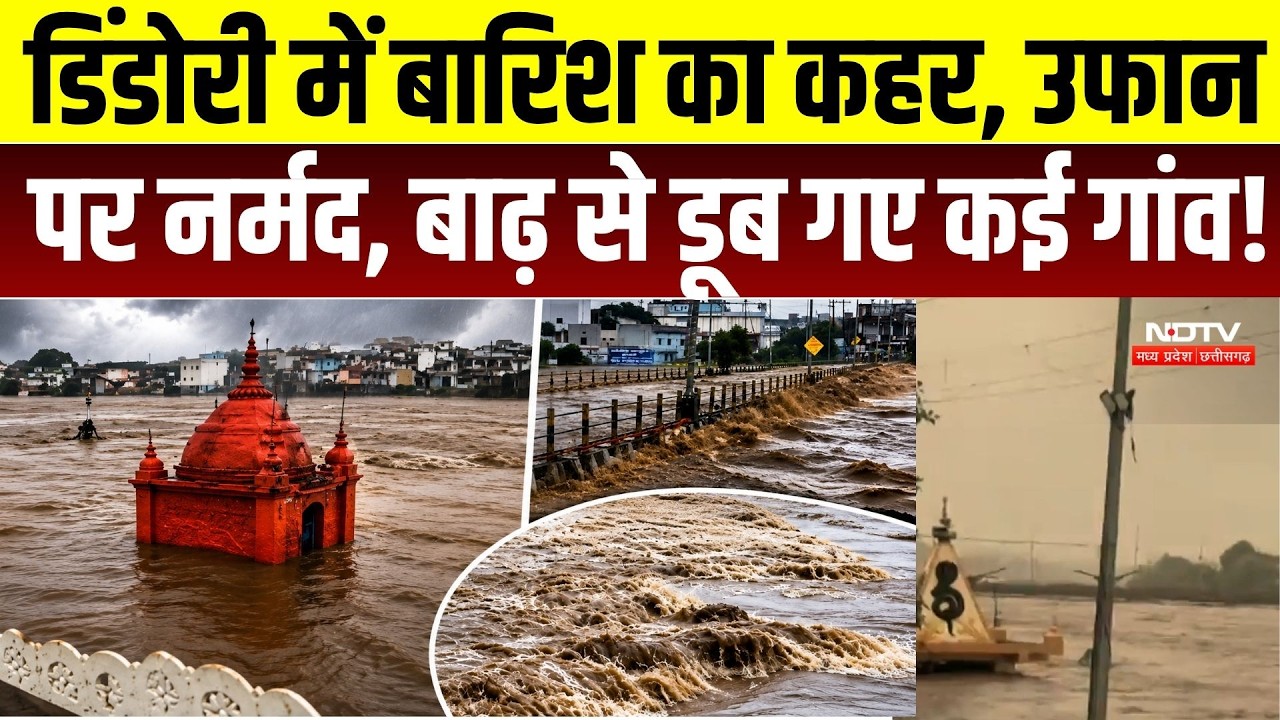 Dindori Flood: डिंडोरी में बारिश का कहर, उफान पर नर्मद, बाढ़ से डूब गए कई गांव! | Raisen | Heavy Rain