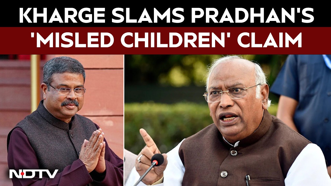 NEET Controversy: Mallikarjun Kharge Hits Back At Pradhan's Resignation Explanation