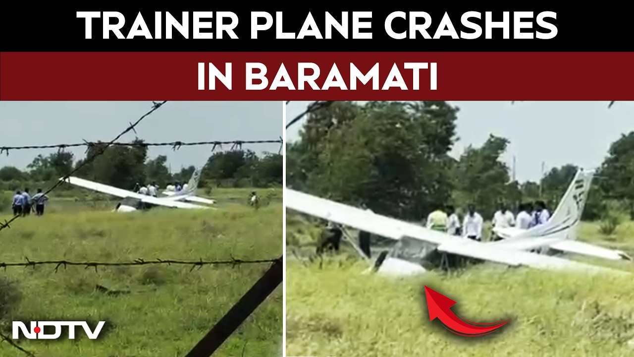 Trainer Aircraft Of Pvt Company Crashes Near Baramati Airstrip In Maharashtra