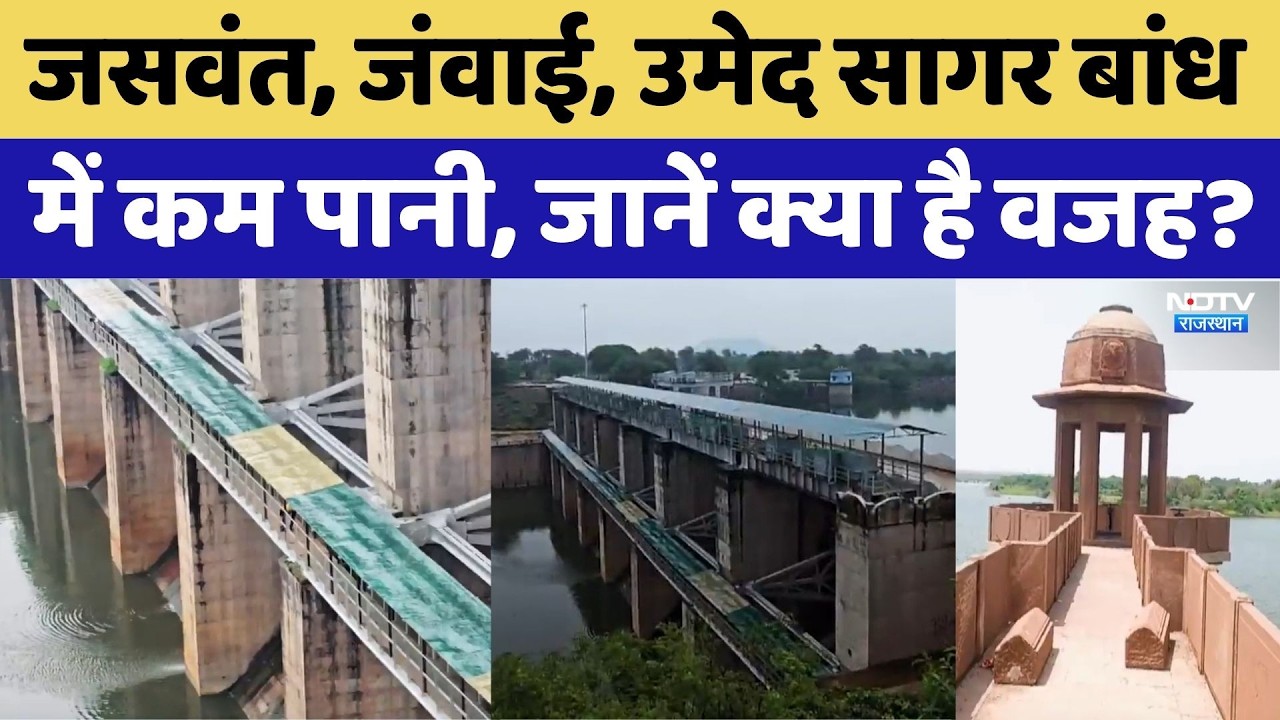 Jaswant, Jawai, Umed Sagar Dam Water में कम पानी, जानें क्या है वजह? | Rajasthan News । Water Flow