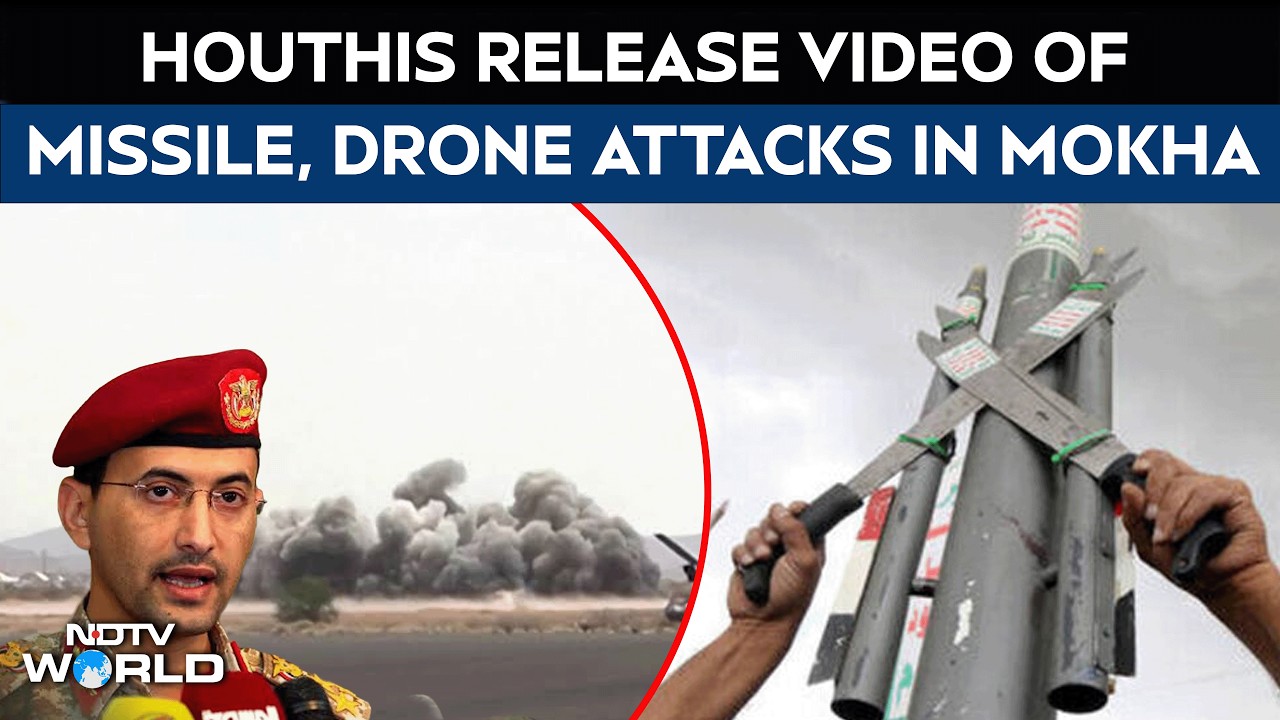 Yemen Houthis Release Video Of Missile, Drone Attacks In Saudi-Backed Mokha