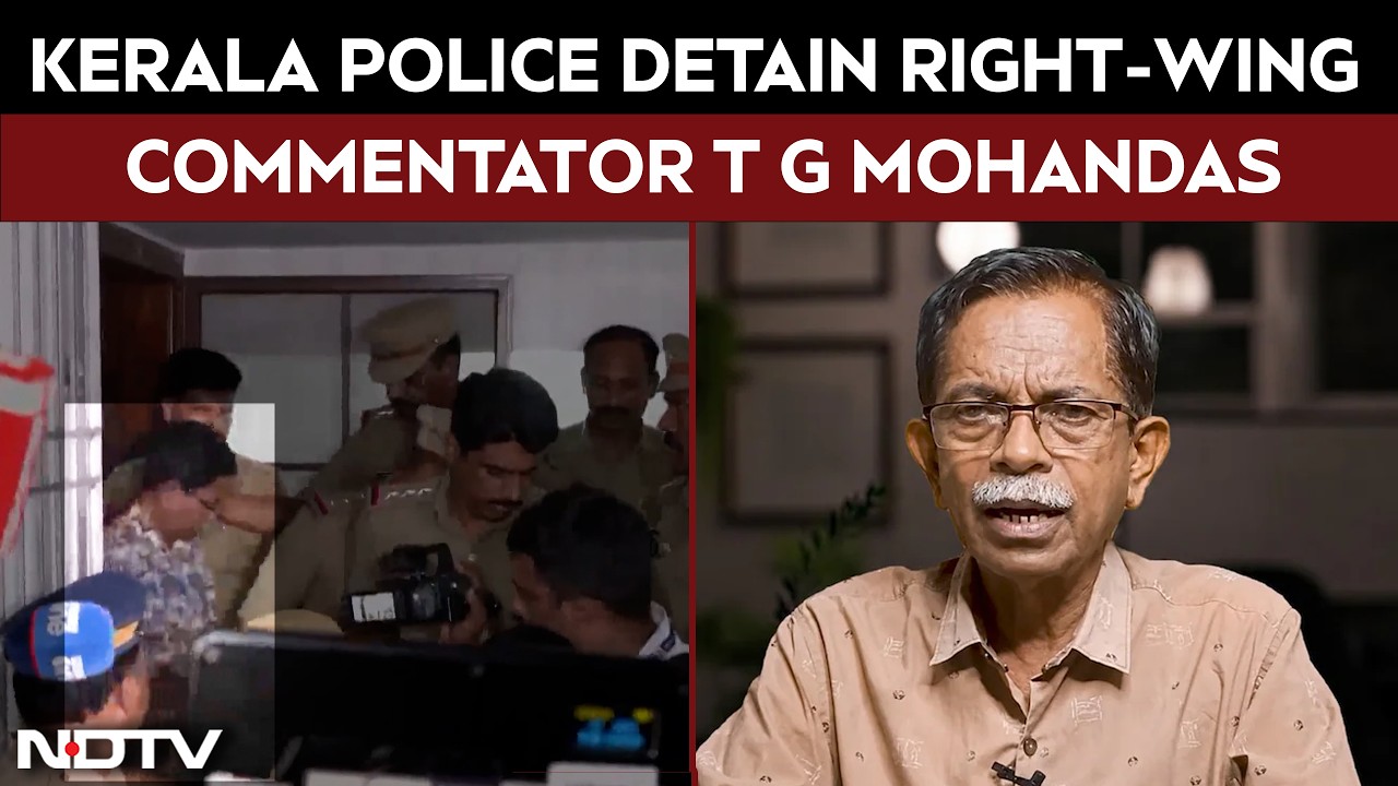 Right-Wing Commentator T G Mohandas Detained Over Remarks On NEET Protest