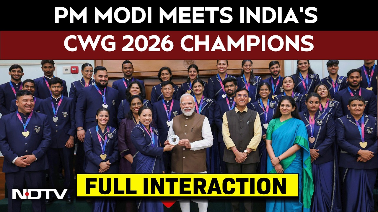 PM Modi Interacts With India’s Commonwealth Games 2026 Champions In Delhi