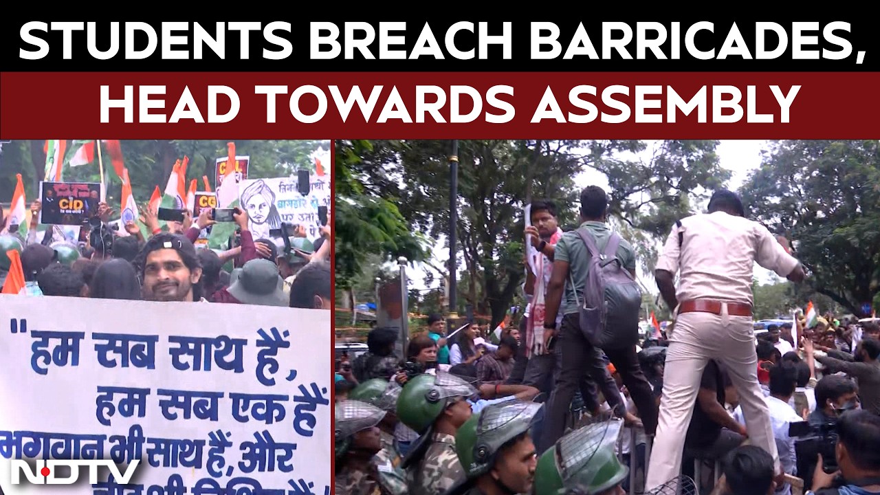 Protesting Jharkhand Students Breach Barricades, Head Towards Assembly