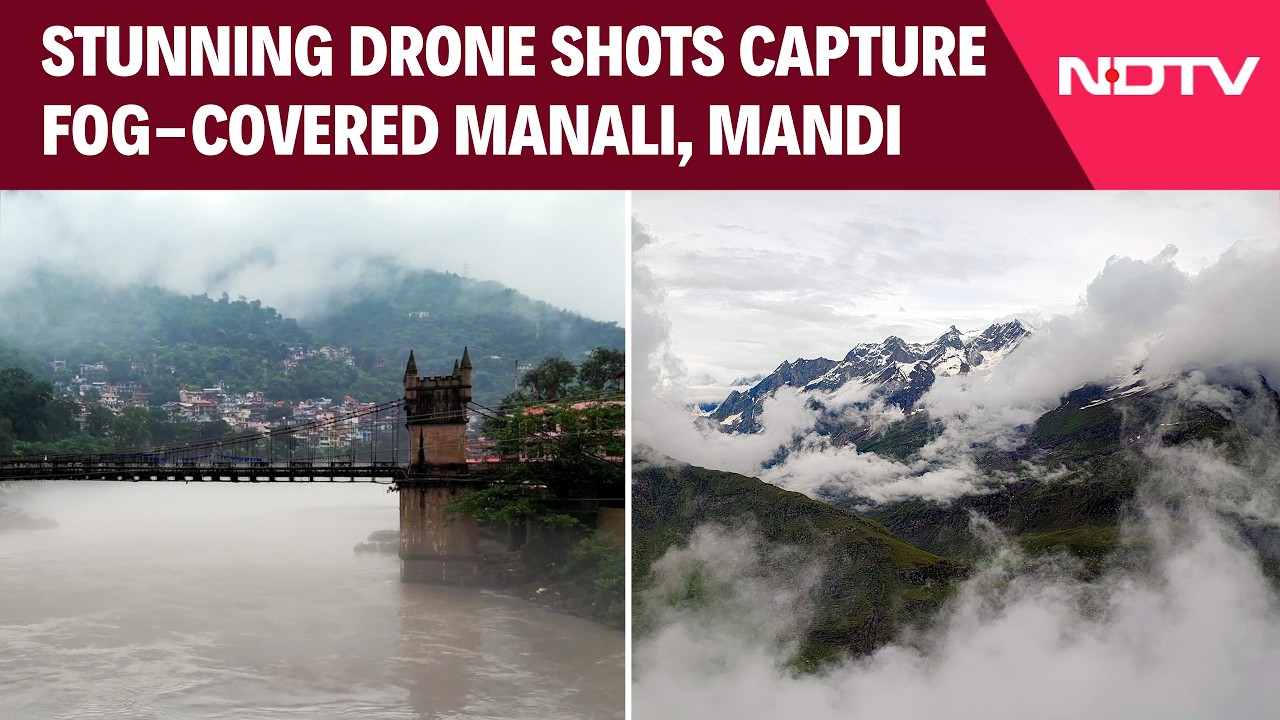 Himachal Pradesh | Breathtaking Drone Shots Capture Fog-Covered Manali And Mandi