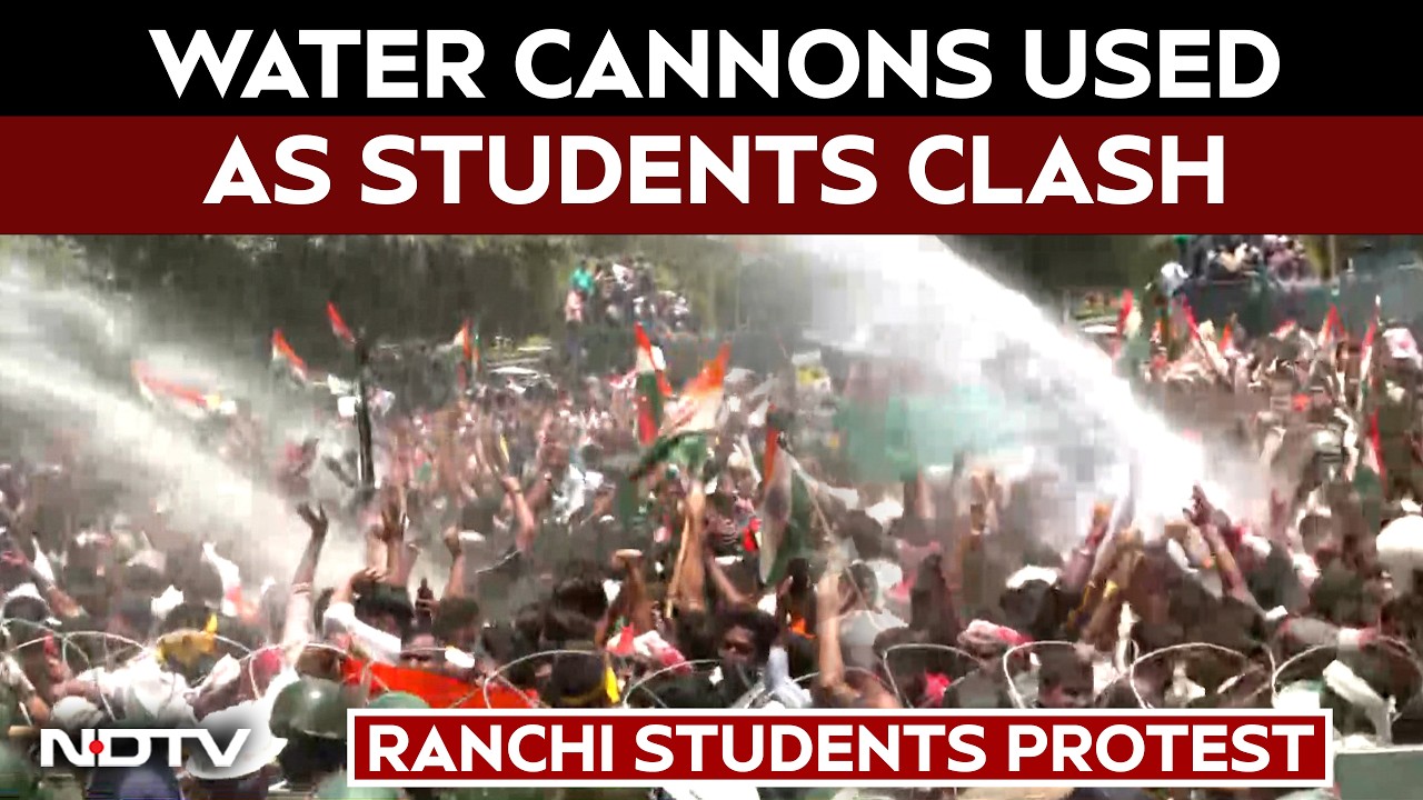 Ranchi Students Break Barricades, Head To Jharkhand Assembly, Cops Use Water Cannon