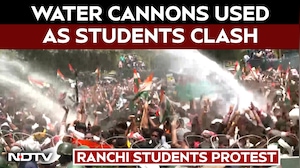Ranchi Students Break Barricades, Head To Jharkhand Assembly, Cops Use Water Cannon
