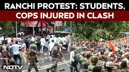 Jharkhand Student Protest Escalates: Water Cannons, Lathicharge Used