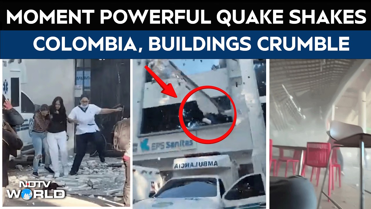 Colombia Earthquake | Colombians Take Cover as Powerful Quake Hits; President Declares Emergency