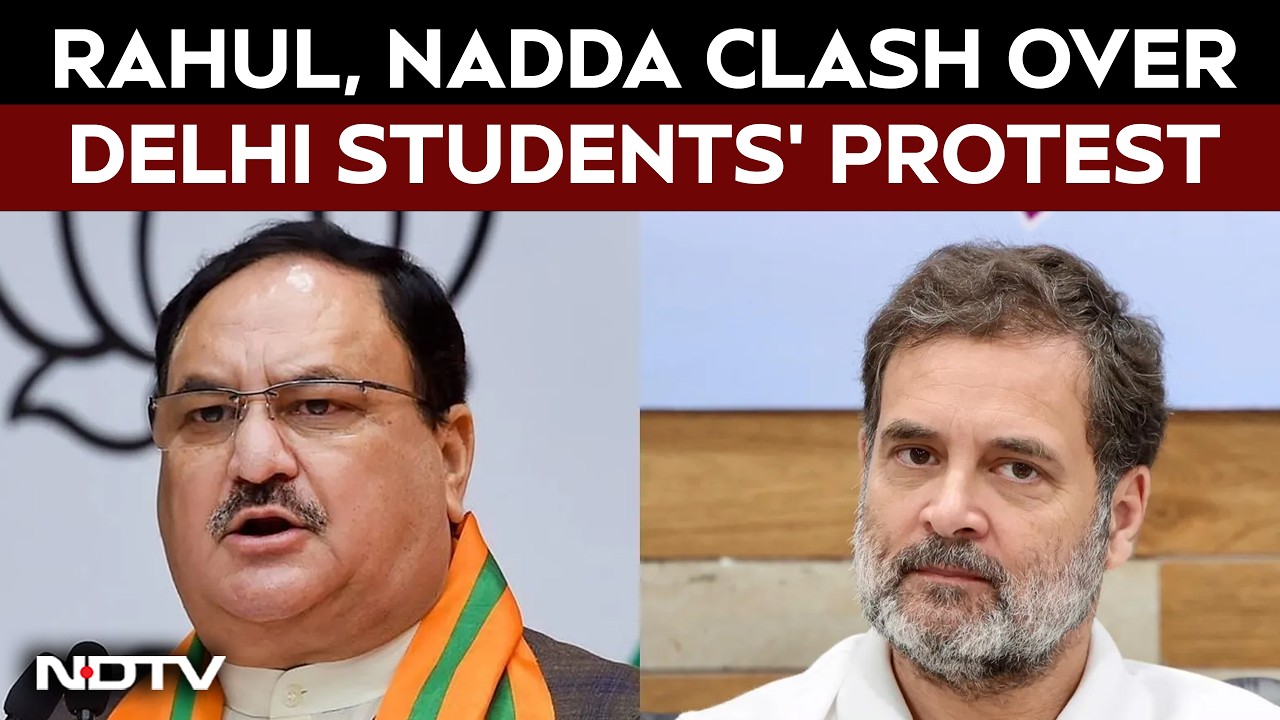 Rahul Gandhi Vs JP Nadda Over Student Crackdown, Amit Shah's Absence In Parliament
