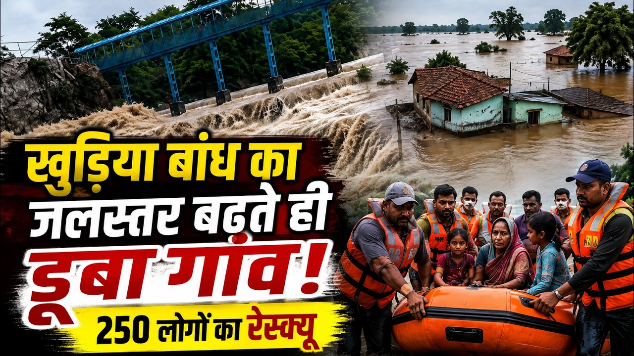 Mungeli Flood Alert: Khudiya Dam का जलस्तर बढ़ते ही डूबा गांव, 250 लोगों का रेस्क्यू | IMD | Rain