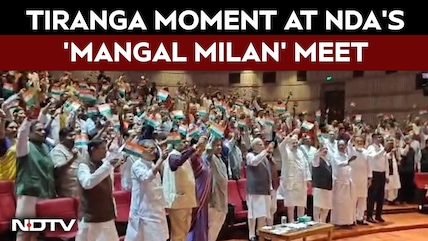 PM Modi, Amit Shah And NDA Leaders Wave Tiranga At Weekly Parliamentary Party Meeting