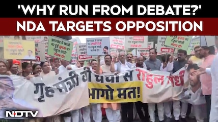 NDA MPs March Towards Parliament, Target Opposition Over Student Protest Debate