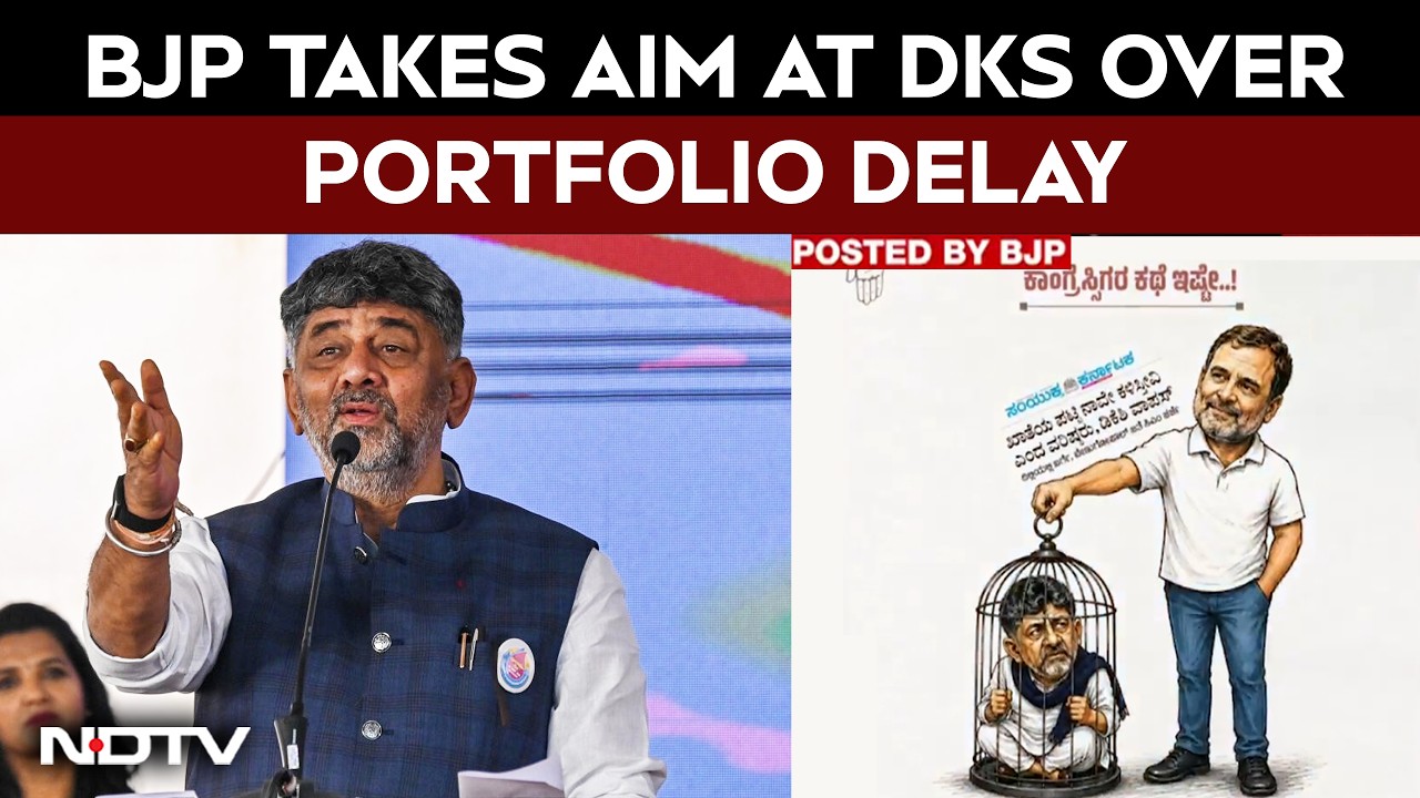 BJP Mocks Congress Over Delay In Karnataka Portfolio Allocation