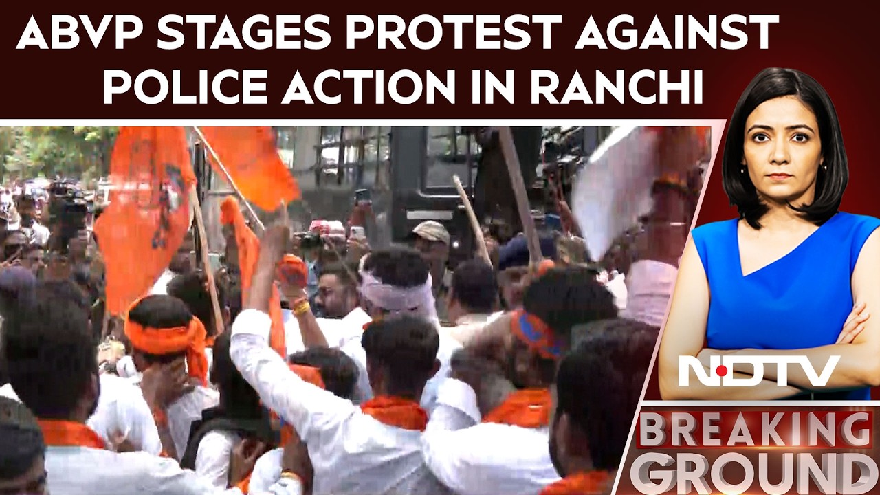 ABVP Protests Against Police Brutality In Ranchi, Workers Detained