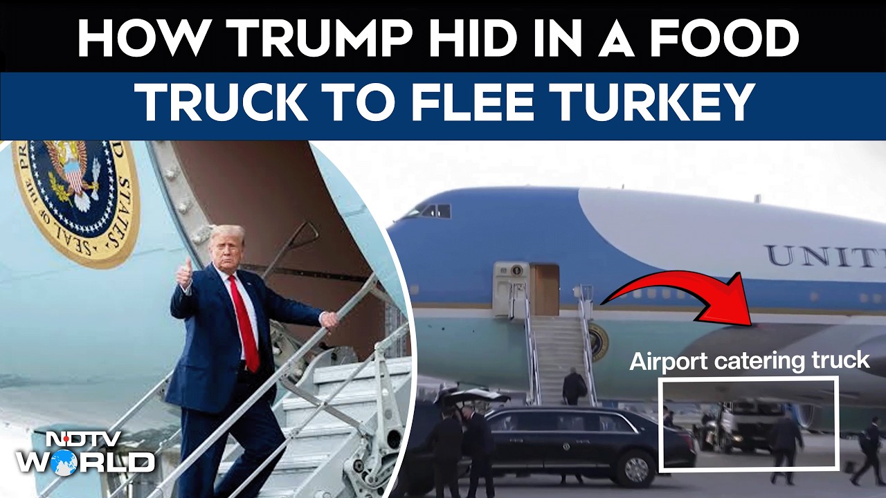 Trump News | Trump Hid In Food Truck, Used Military Jet To Leave Turkey Amid Iran Threat