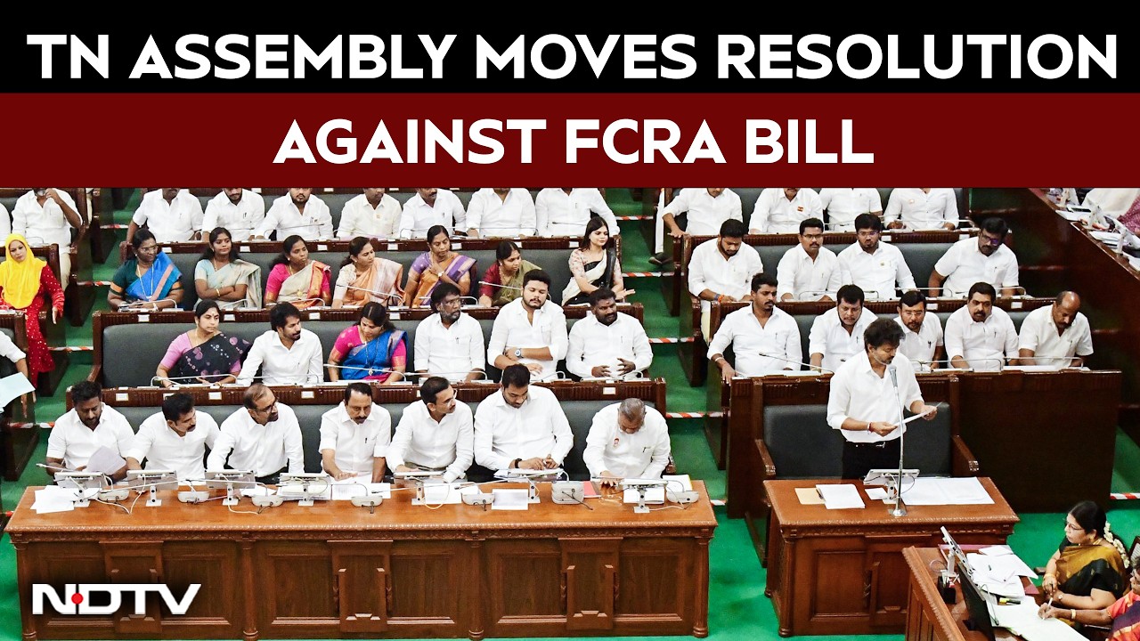 Tamil Nadu Assembly Moves Resolution Against FCRA Bill, BJP Opposes