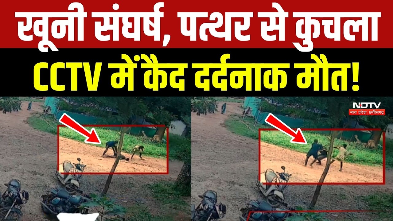Jashpur Crime News: दो गुटों खूनी संघर्ष, पत्थर से कुचला... CCTV में कैद दर्दनाक मौत!