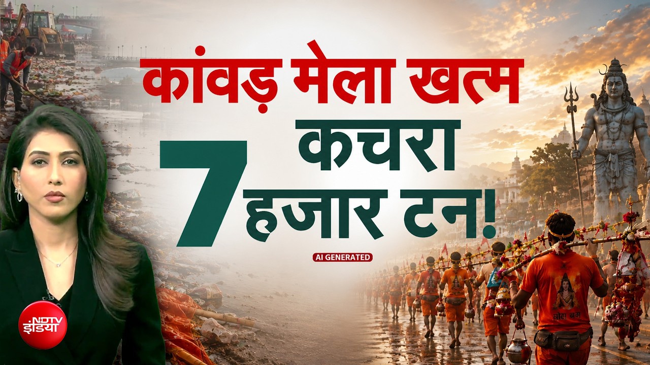 हरिद्वार में कांवड़िये छोड़ गए 7 हजार टन कचरा, घाटों को चमकाने में जुटे 1,000 कर्मचारी