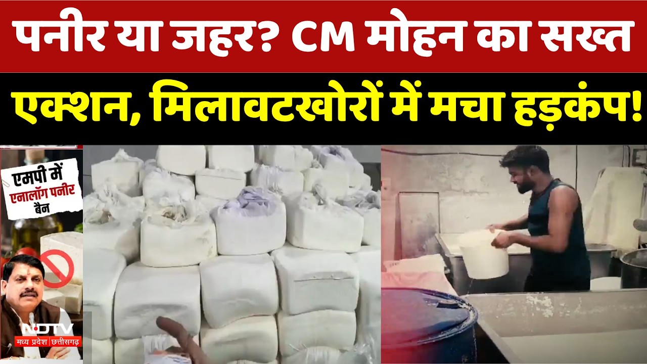 Analog Paneer Ban: MP में नकली पनीर पर Surgical Strike | CM Mohan Yadav