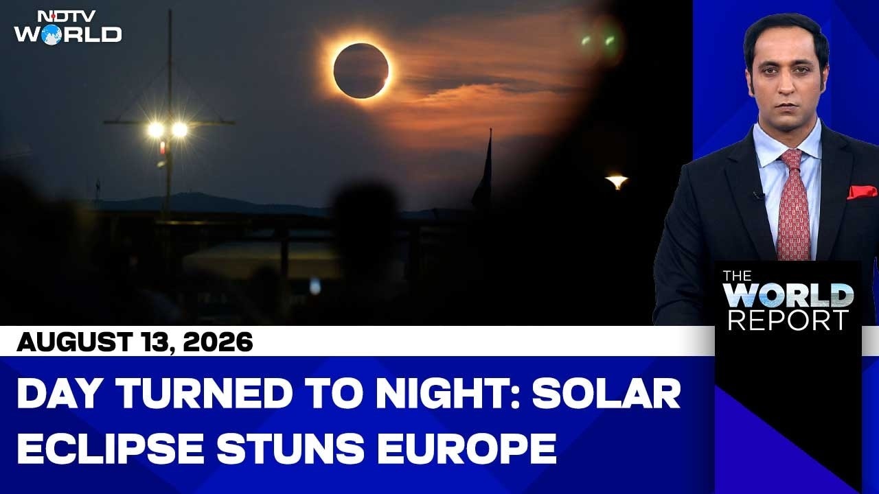 Stunning Eclipse Turns Daylight Into Darkness Across Europe | Solar Eclipse | Spain | Italy