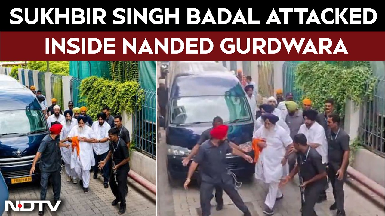 Sukhbir Singh Badal Attacked Inside Nanded Gurdwara, Accused Arrested