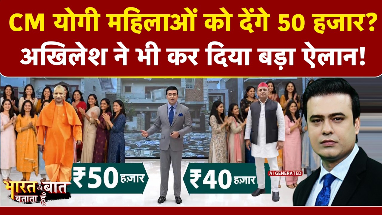 यूपी चुनाव से पहले महिलाओं को ₹50 हजार? अखिलेश के दावे से मची सियासी हलचल