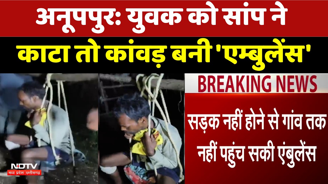 Anuppur: सांप काटने पर मरीज को कांवड़ पर लादकर 3 KM चले ग्रामीण | Top News
