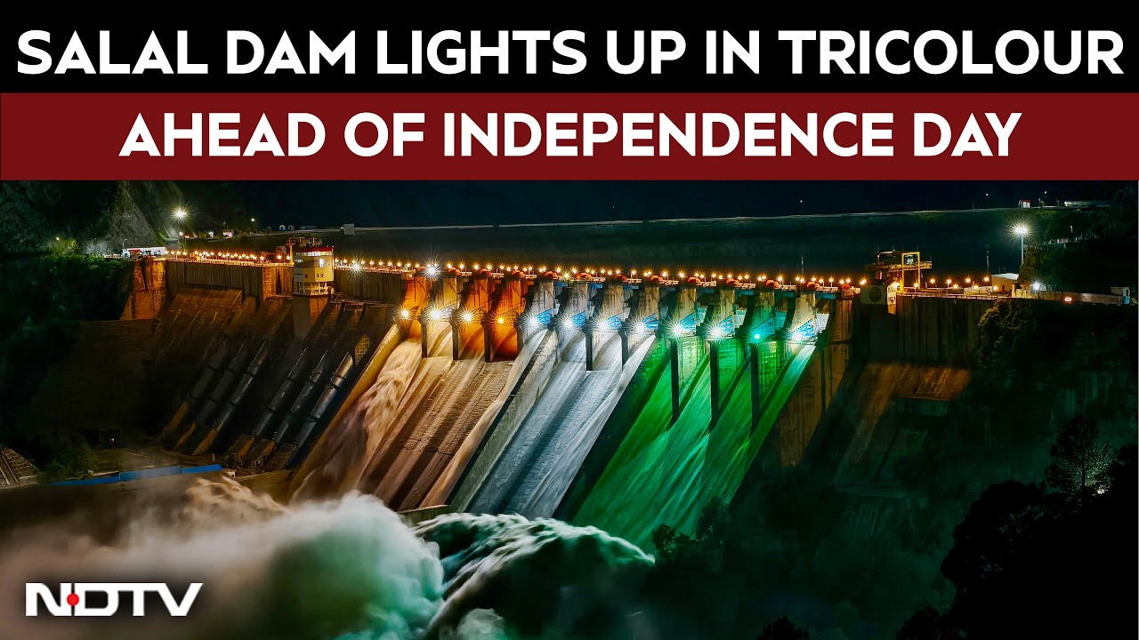 Tricolour Lights Up Salal Dam In Reasi