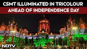Chhatrapati Shivaji Maharaj Terminus Lights Up In Tricolour Ahead Of Independence Day