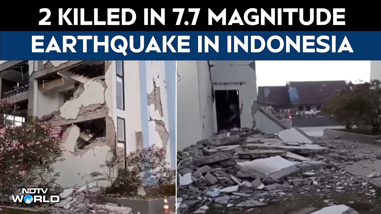 Indonesia Shaken By Powerful 7.7-Magnitude Earthquake, 2 Killed