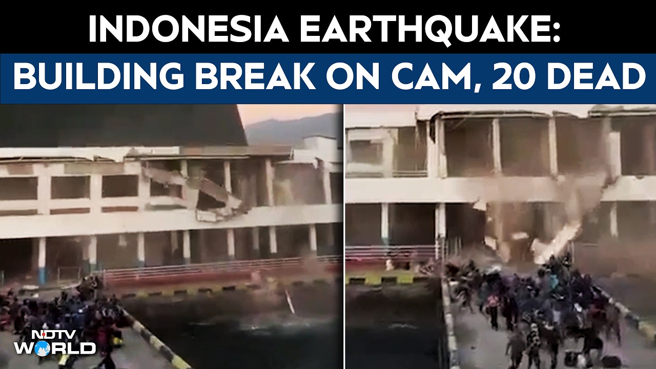 Indonesia Earthquake Updates | Chaotic Scenes As Earthquake Rattles Indonesia Caught On Camera