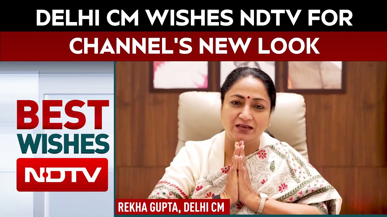Delhi CM Wishes NDTV As Channel Unveils New Identity