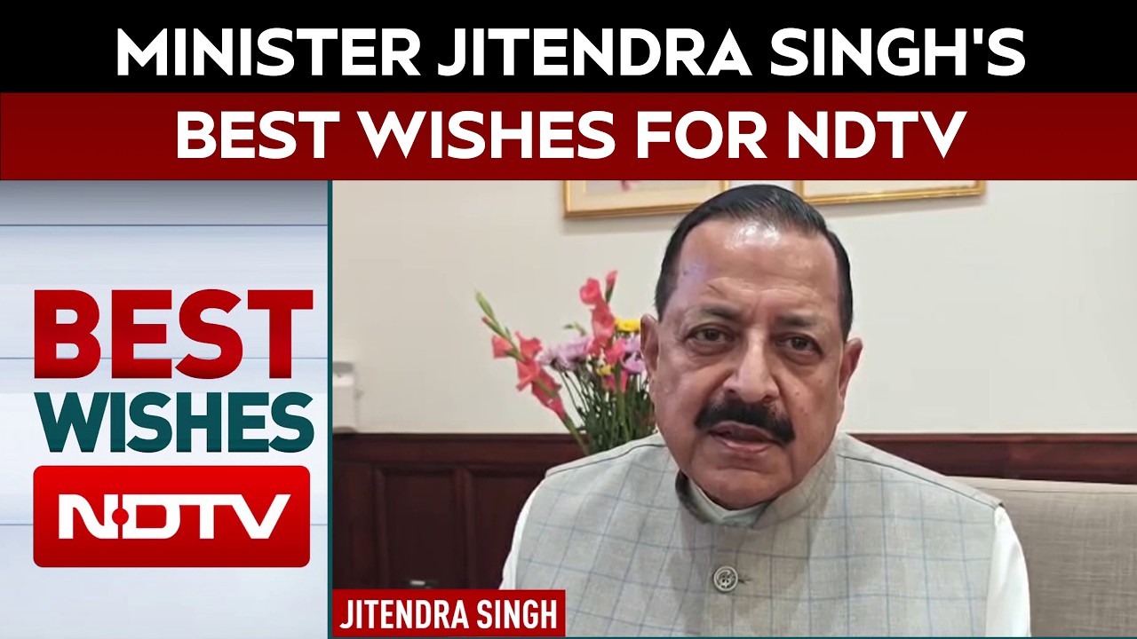 Union Minister Jitendra Singh Wishes NDTV For New Identity