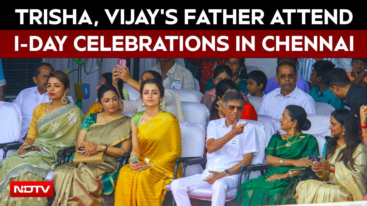 Independence Day | Trisha, Vijay's Father SA Chandrasekhar Attend 80th I-Day Celebrations In Chennai