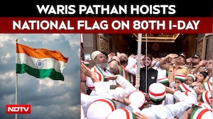 AIMIM Leader Waris Pathan Hoists The National Flag On 80th Independence Day