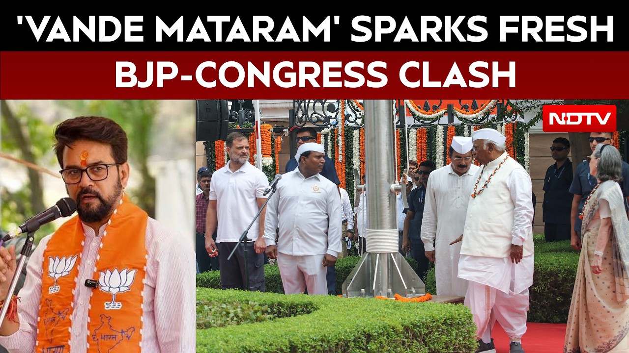 BJP Alleges Congress Leaders Signalled To Stop 'Vande Mataram', Party Denies