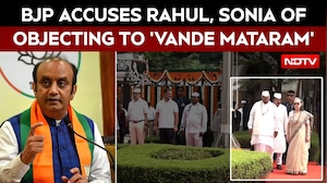 Vande Mataram Storm: BJP Targets Rahul, Sonia Over Congress HQ Video