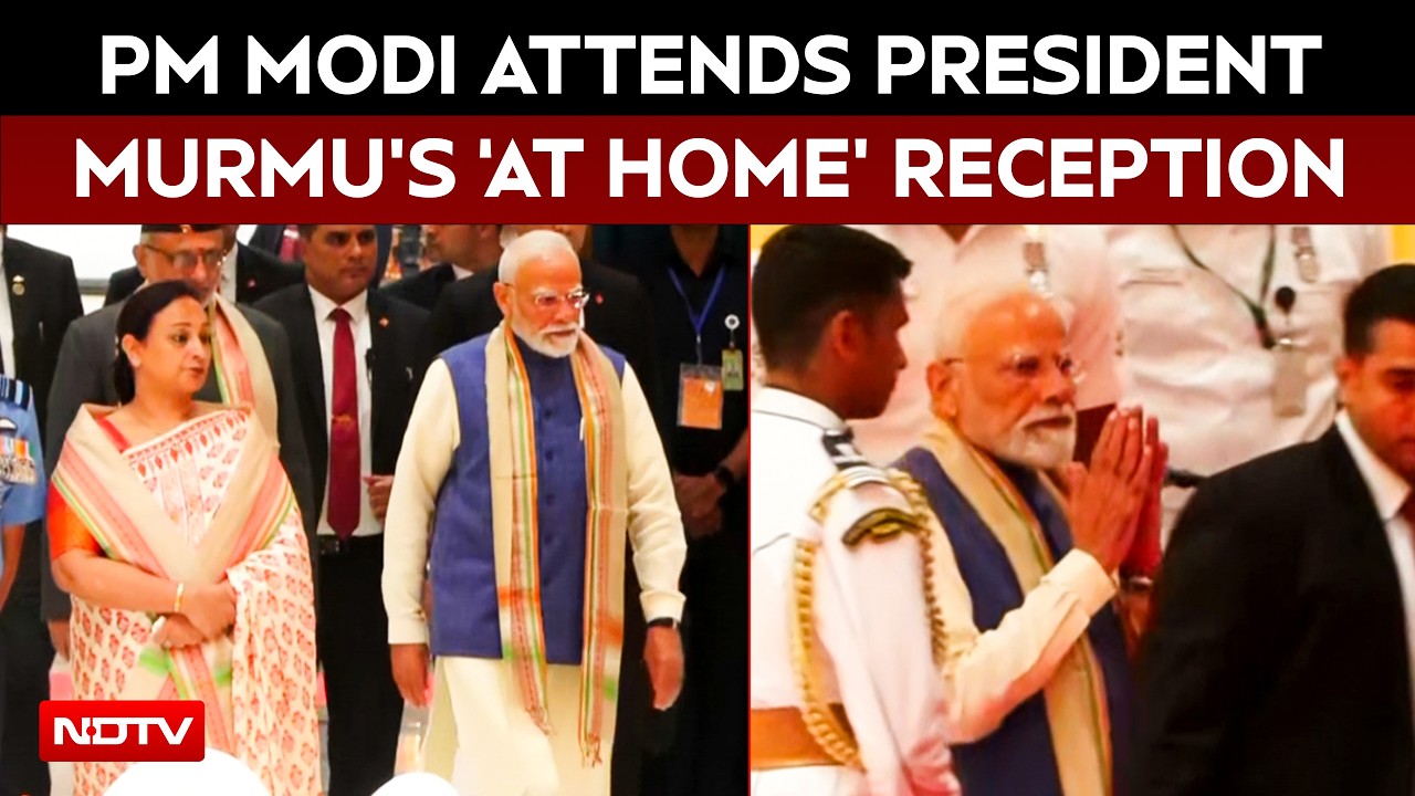 PM Modi, Cabinet Ministers, Diplomats Attend President Murmu’s ‘At Home’ Reception