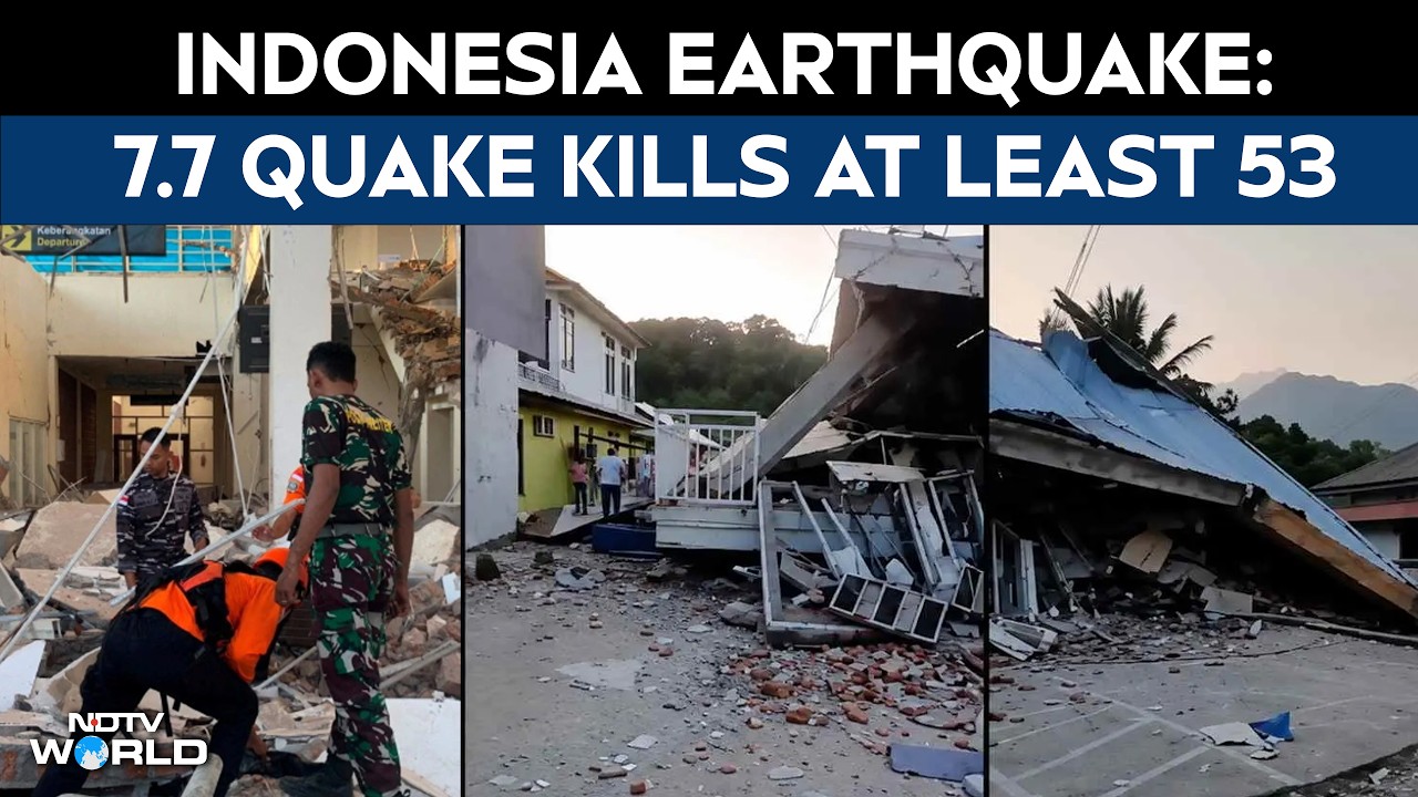 Indonesia Earthquake: 7.7 Quake Kills 53, Rescuers Search Rubble In Flores