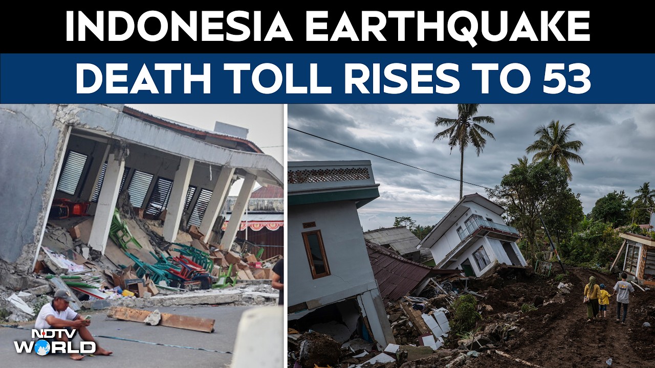 Indonesia Earthquake Latest Updates: Rescuers Recover 6 More Bodies As Death Toll Reaches 53