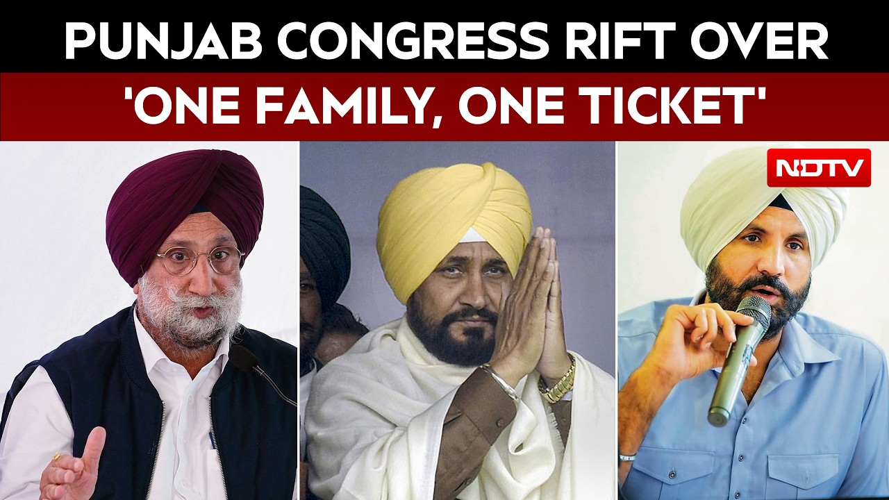 Punjab Congress' 'One Family, One Ticket' Rule Sparks Fresh Factional War