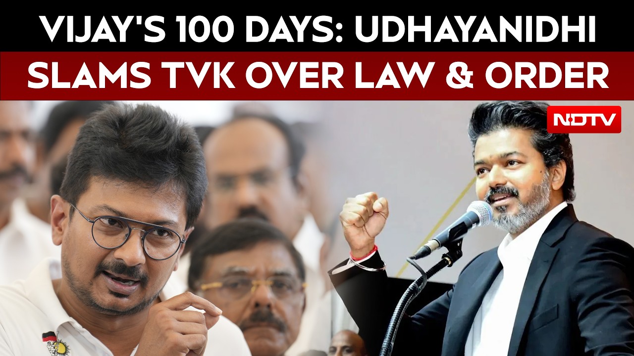 Vijay Government At 100 Days: DMK's Udhayanidhi Stalin Attacks Law And Order