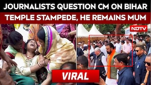 Journalists Question CM Over Bihar Temple Stampede, No Response