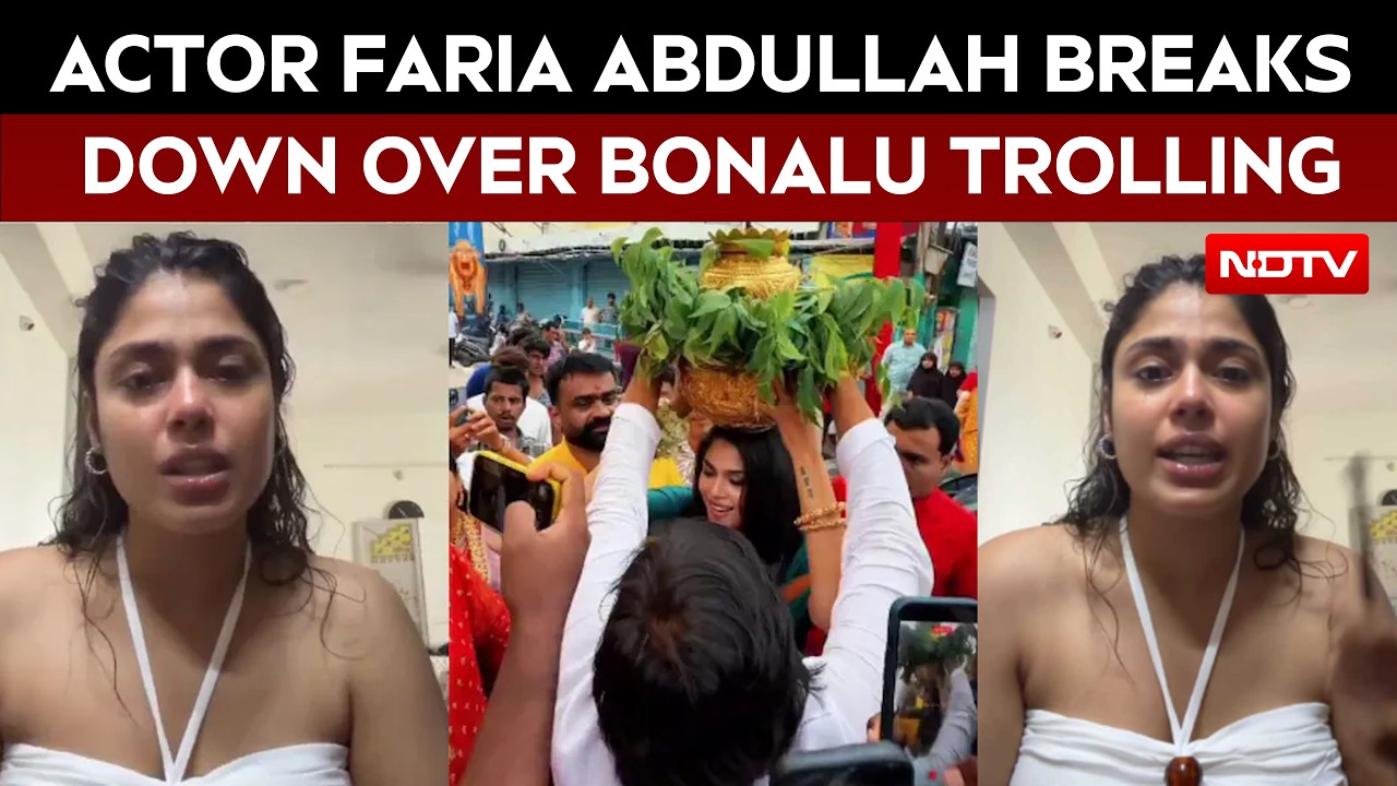 Faria Abdullah News | Telugu Actor Faria Abdullah Breaks Down Over Bonalu Trolling