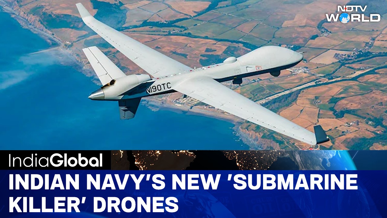 How India's New Mq-9b Sea Guardian Drones Will Hunt Down Foreign Submarines In Minutes