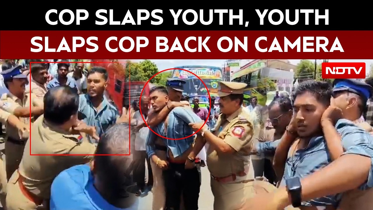Man Arrested After Slapping Police Officer During VCK Protest in Thanjavur