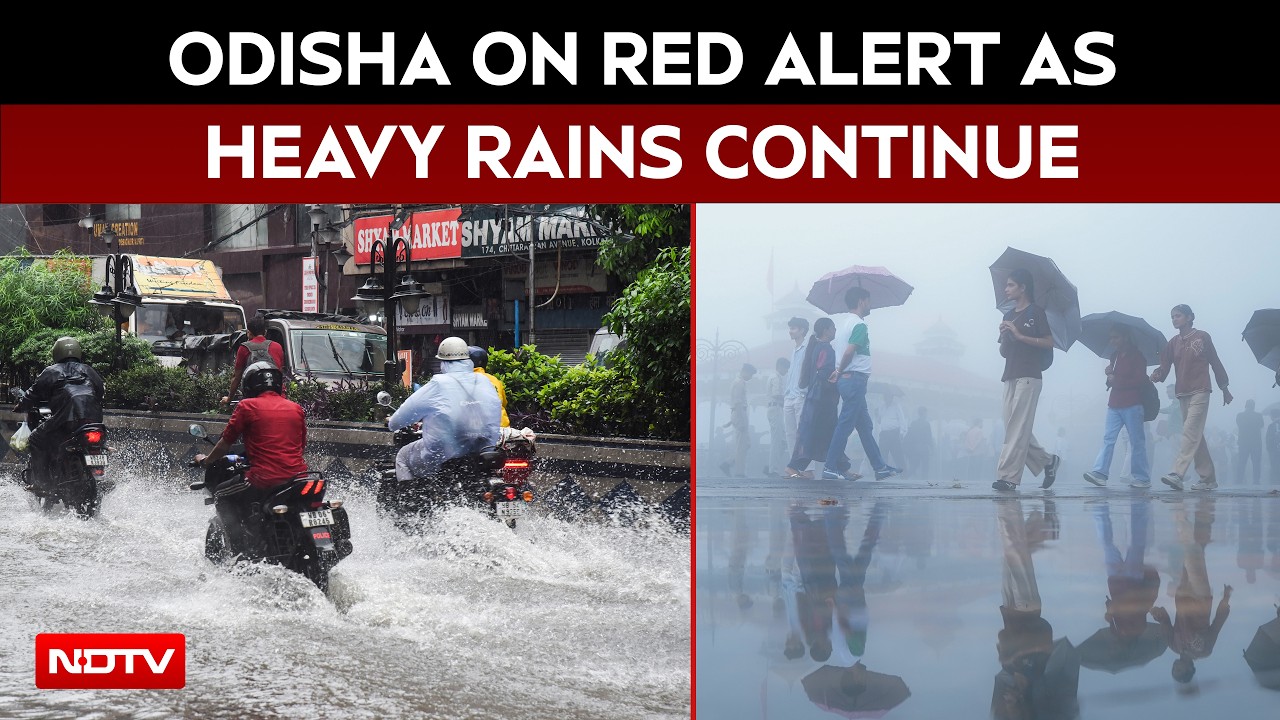 Odisha Rain Alert | IMD Issues Rain Red Alert For Odisha & Gangetic West Bengal Over Next 48 Hours